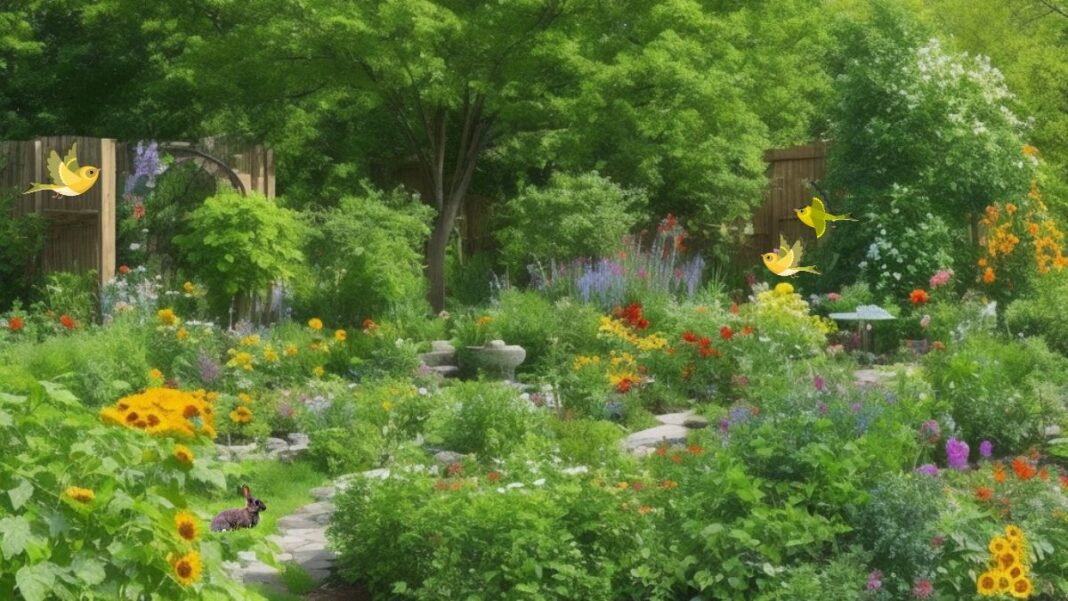 Image of plants that attract birds to a garden