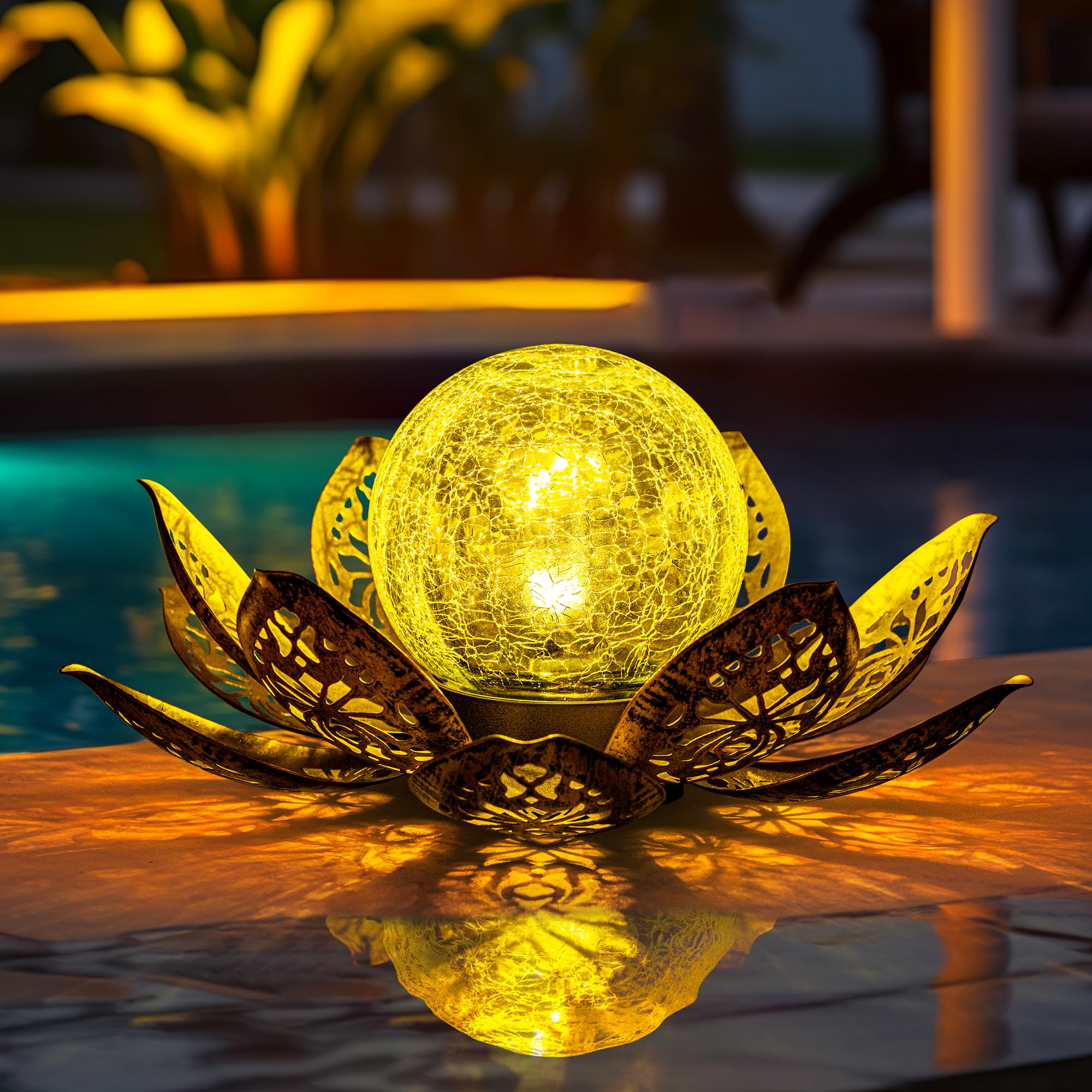 GIGALUMI Solar Lights Outdoor Garden Decor